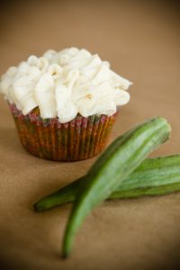 Okra Cupcakes with Fennel Frosting